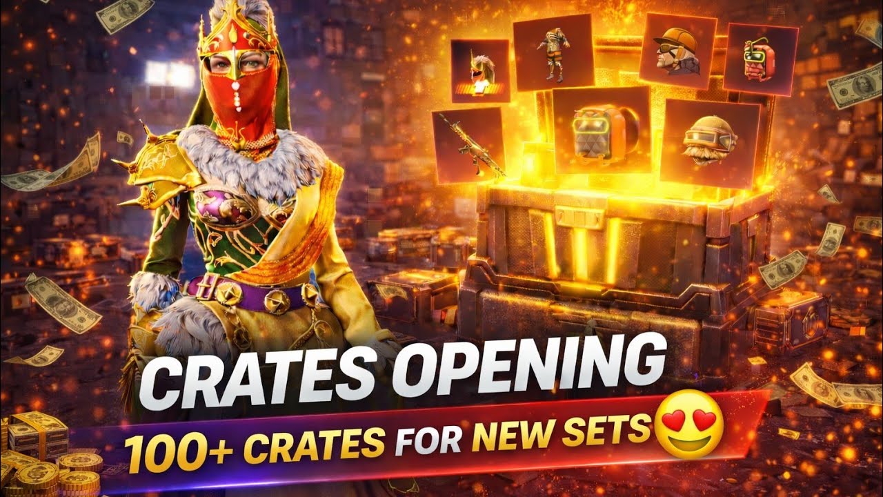 CRATES OPENING 100+ CRATES FOR NEW SETS | HARRY PLAYZ | PUBG MOBILE