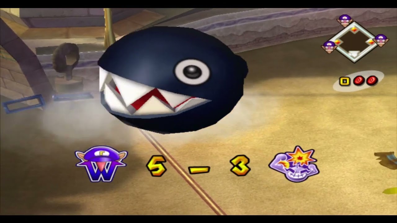 Mario Superstar Baseball - Fun With Codes - 9 Waluigis v 9 Warios