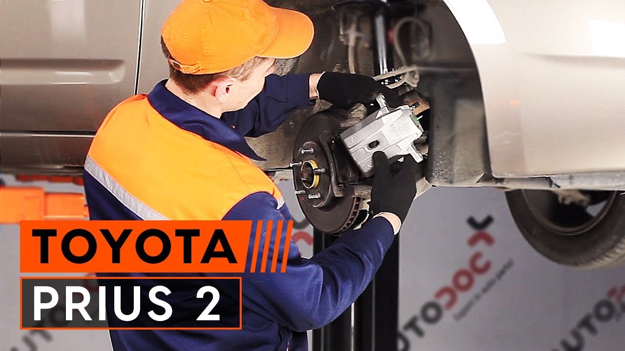 Como trocar pinça de travão dianteiros TOYOTA PRIUS 2 TUTORIAL | AUTODOC