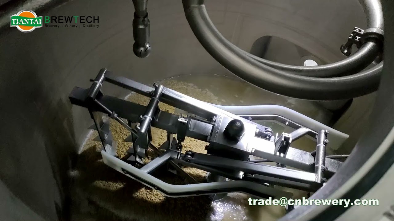 Mash transit from mash tun to lauter tun
