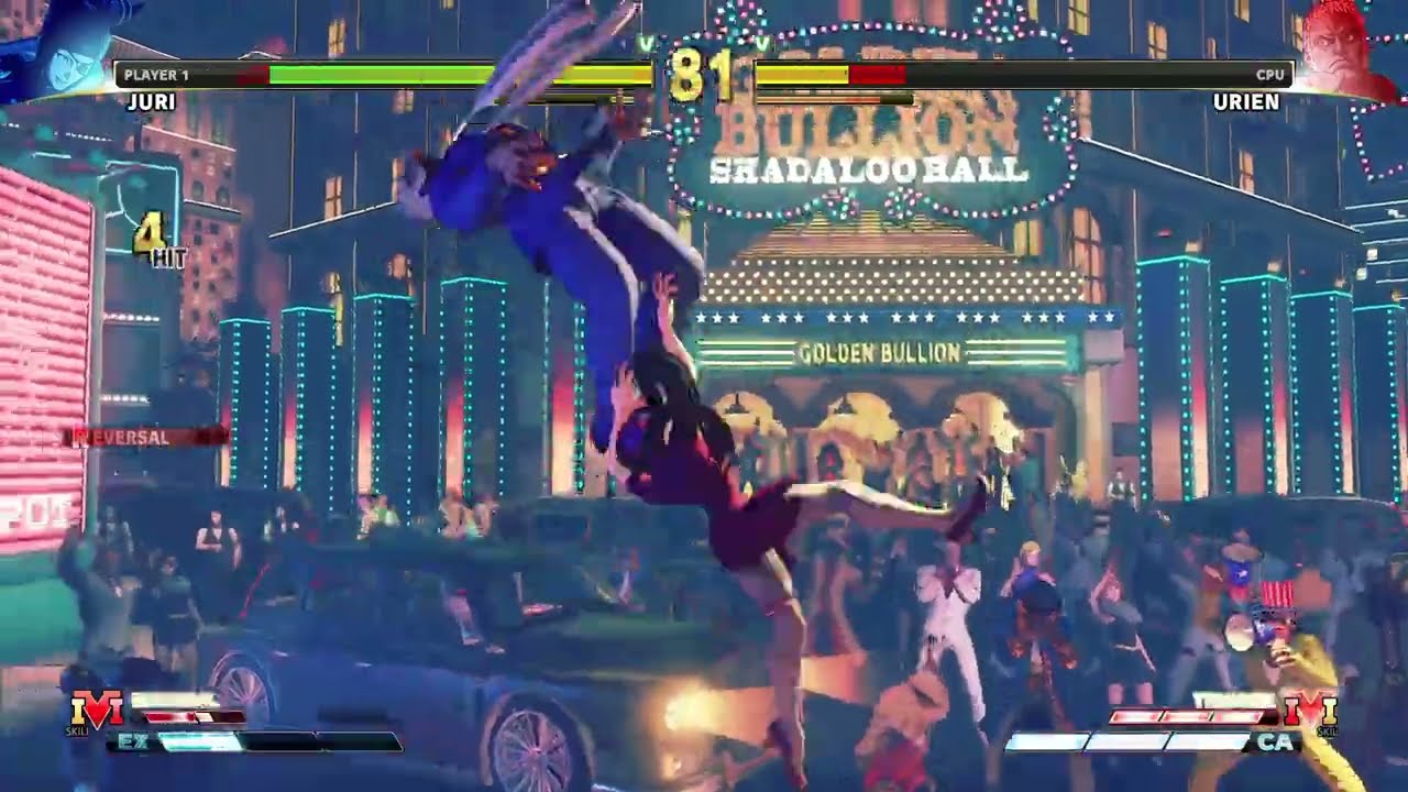 STREET FIGHTER V Juri vs Urien