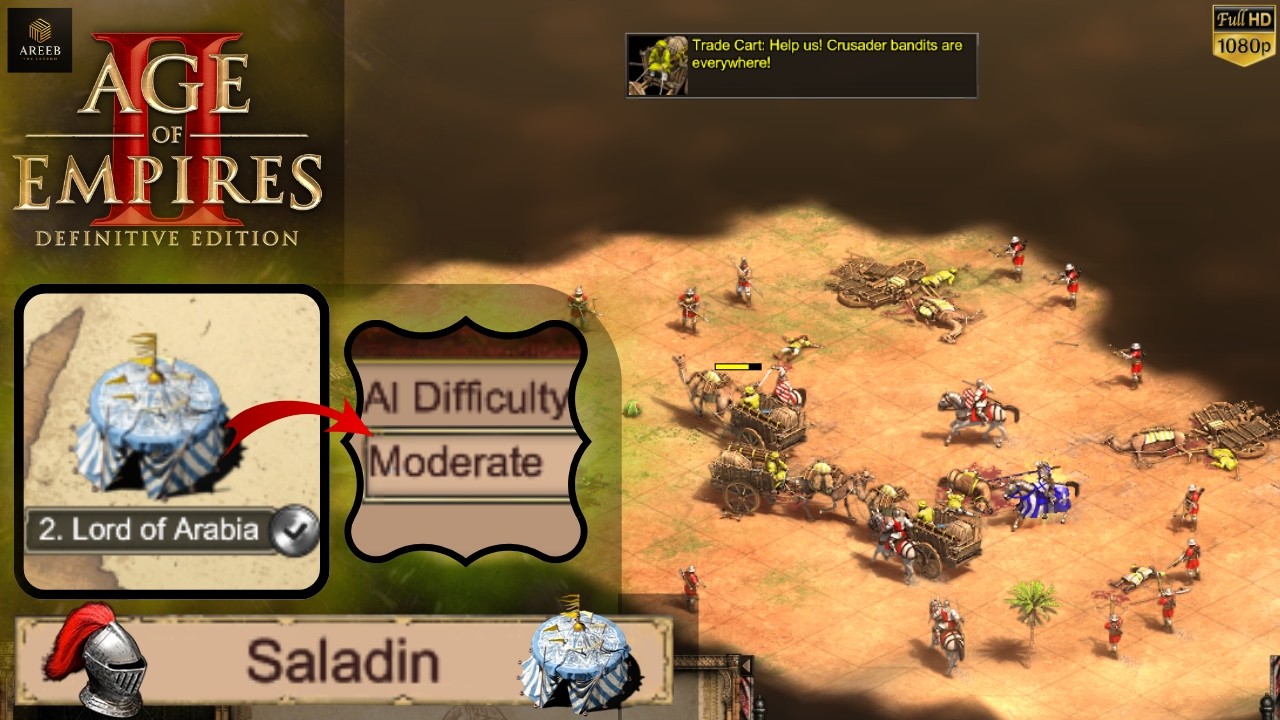 Age of Empires 2 – Saladin Mission 2: Lord of Arabia | Moderate Walkthrough