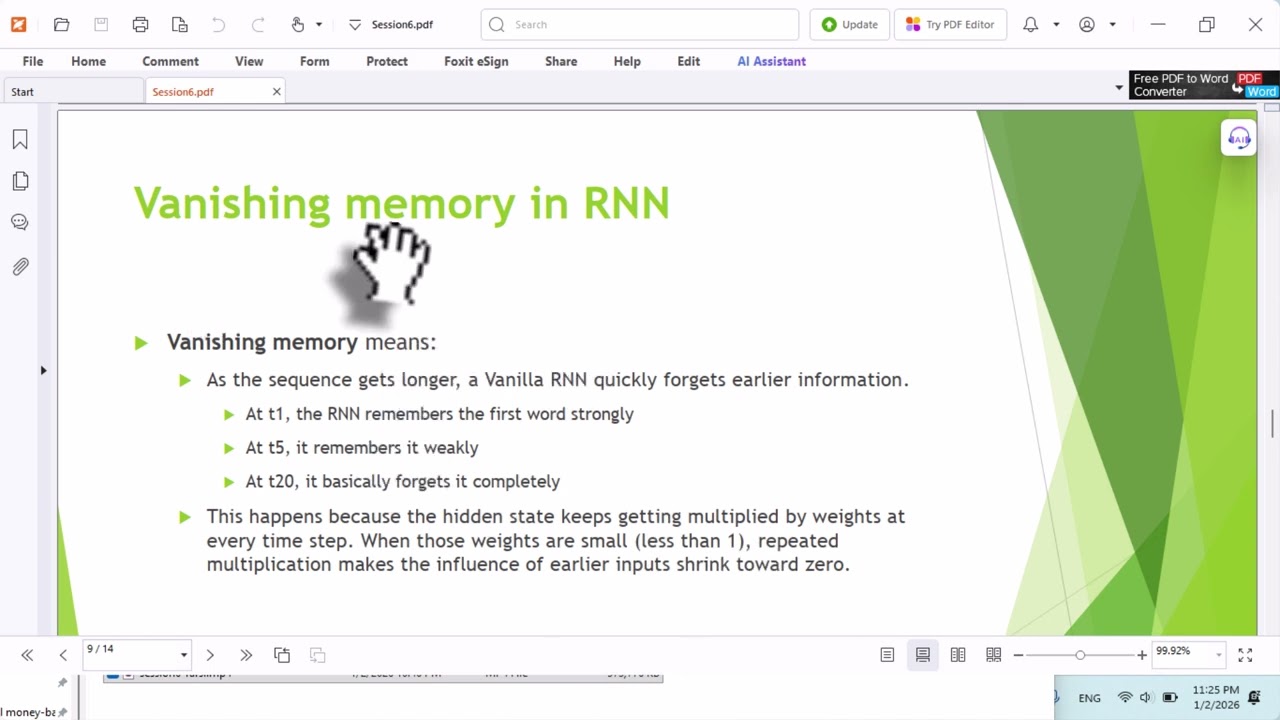 Session 6 – Visualizing Memory in RNNs, GRUs, and LSTMs