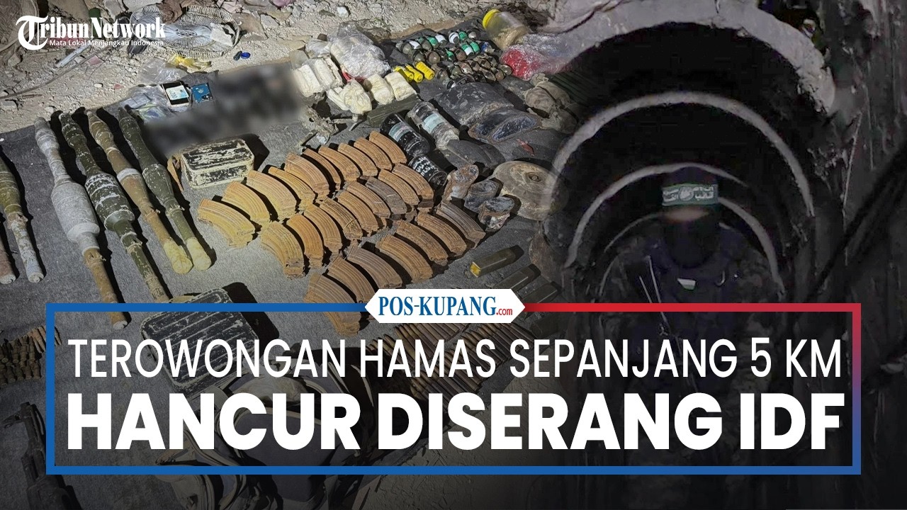 Terowongan Hamas Sepanjang 5 Kilometer di Gaza Utara Hancur Diserang Pasukan IDF