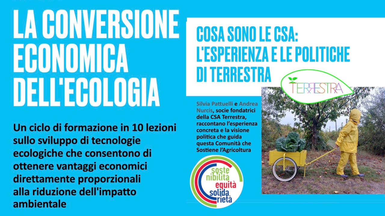 Cosa sono le CSA? L&rsquo;esperienza e le politiche di Terrestra