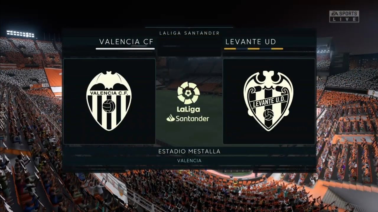 FIFA 22 | Valencia CF vs Levante UD - LaLiga - Español Latino (Gameplay PS4)