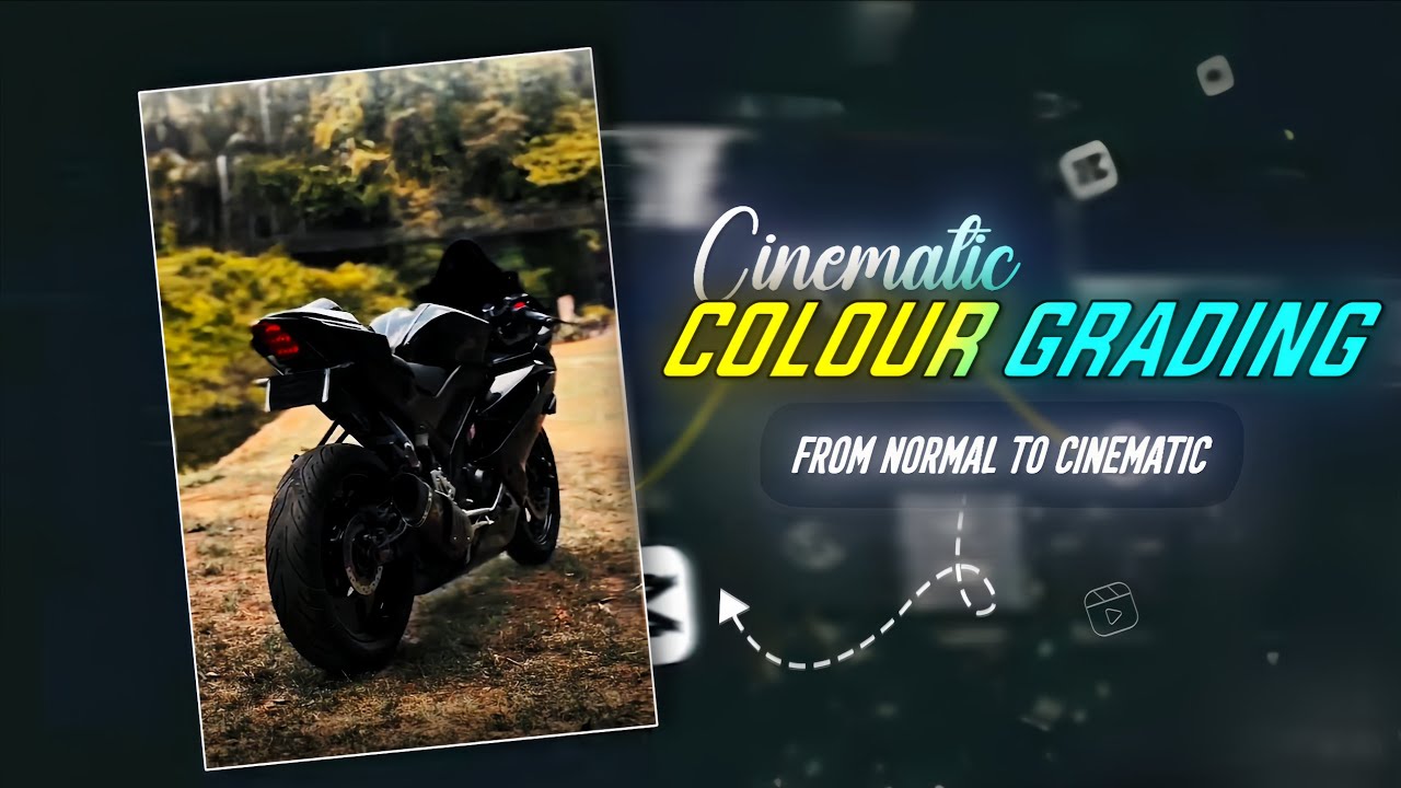 “Normal Shot to Cinematic Bike Look  | Colour Grading Tutorial”
