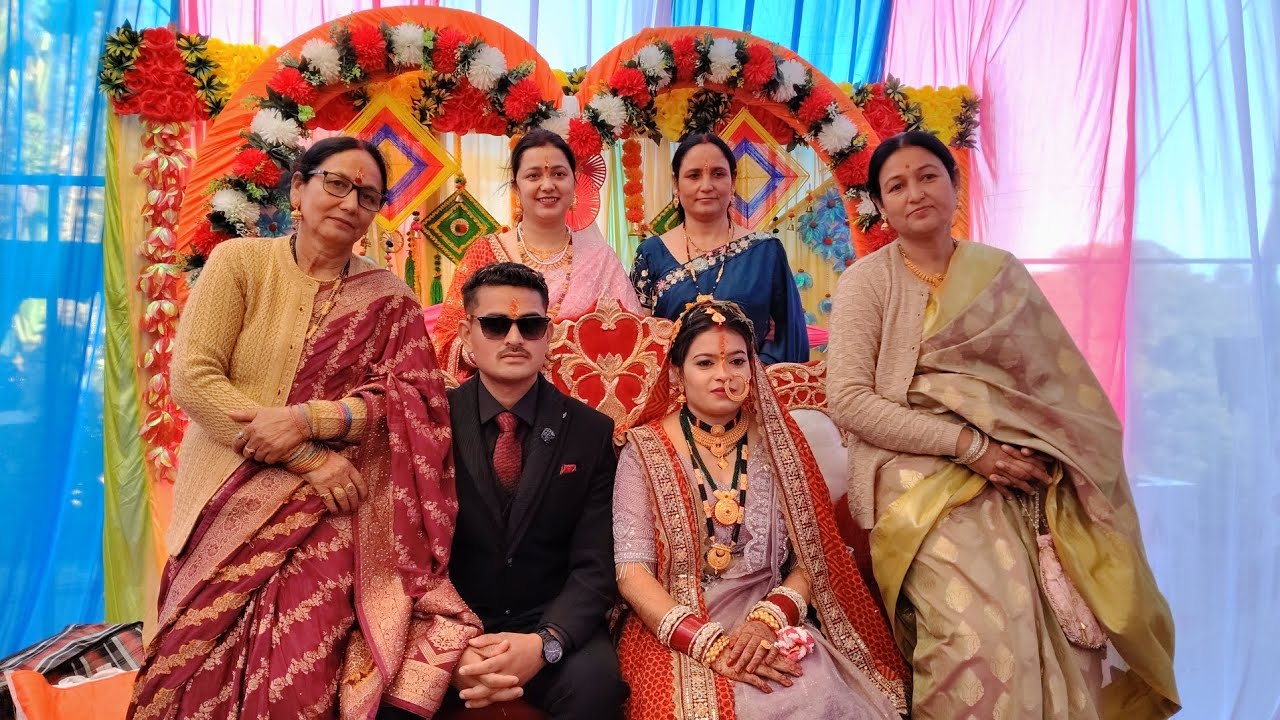 नीरज रजनी का रिसेप्शन 💝🎉 और मनाया नई बहू ज्योति का बर्थडे 🎂🎉💝🎊