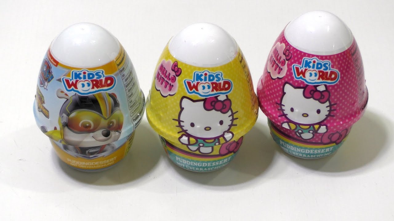 Hello Kitty Pudding Surprise Eggs