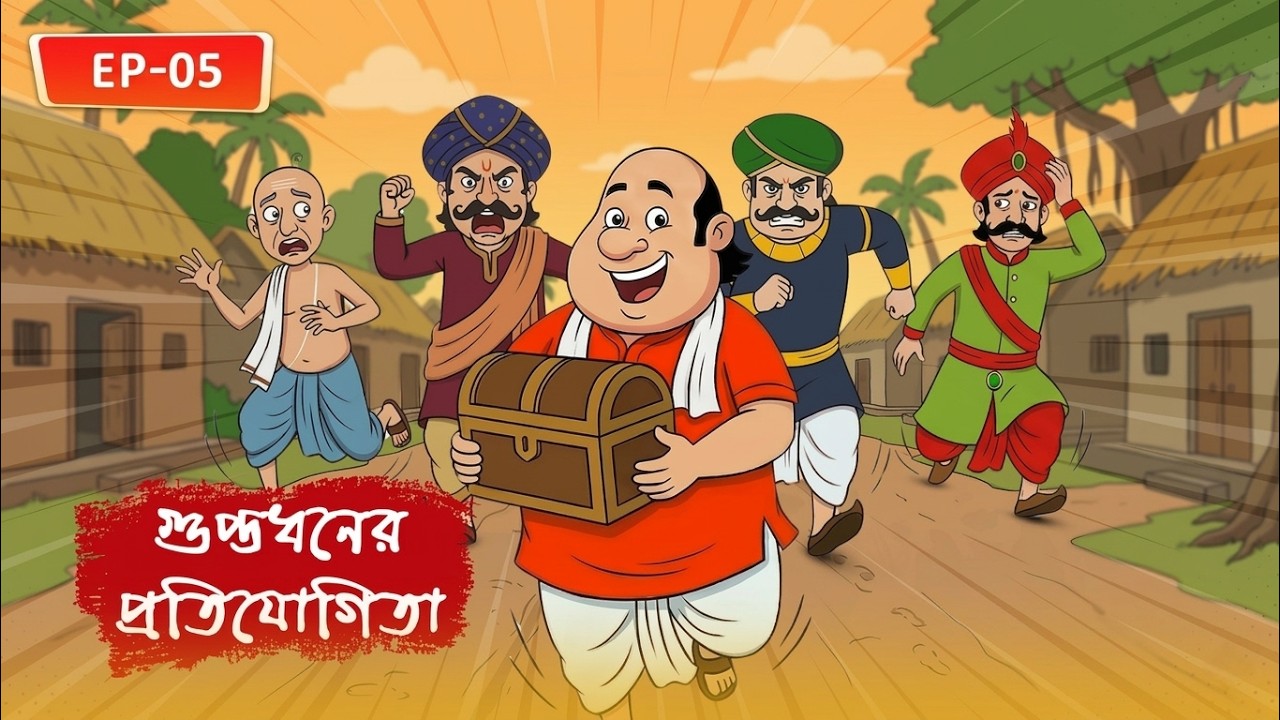 গুপ্তধনের প্রতিযোগিতা | Buddhiman Gopal Bhar | Bangla Cartoon | Bangla Comedy | Episode - 05