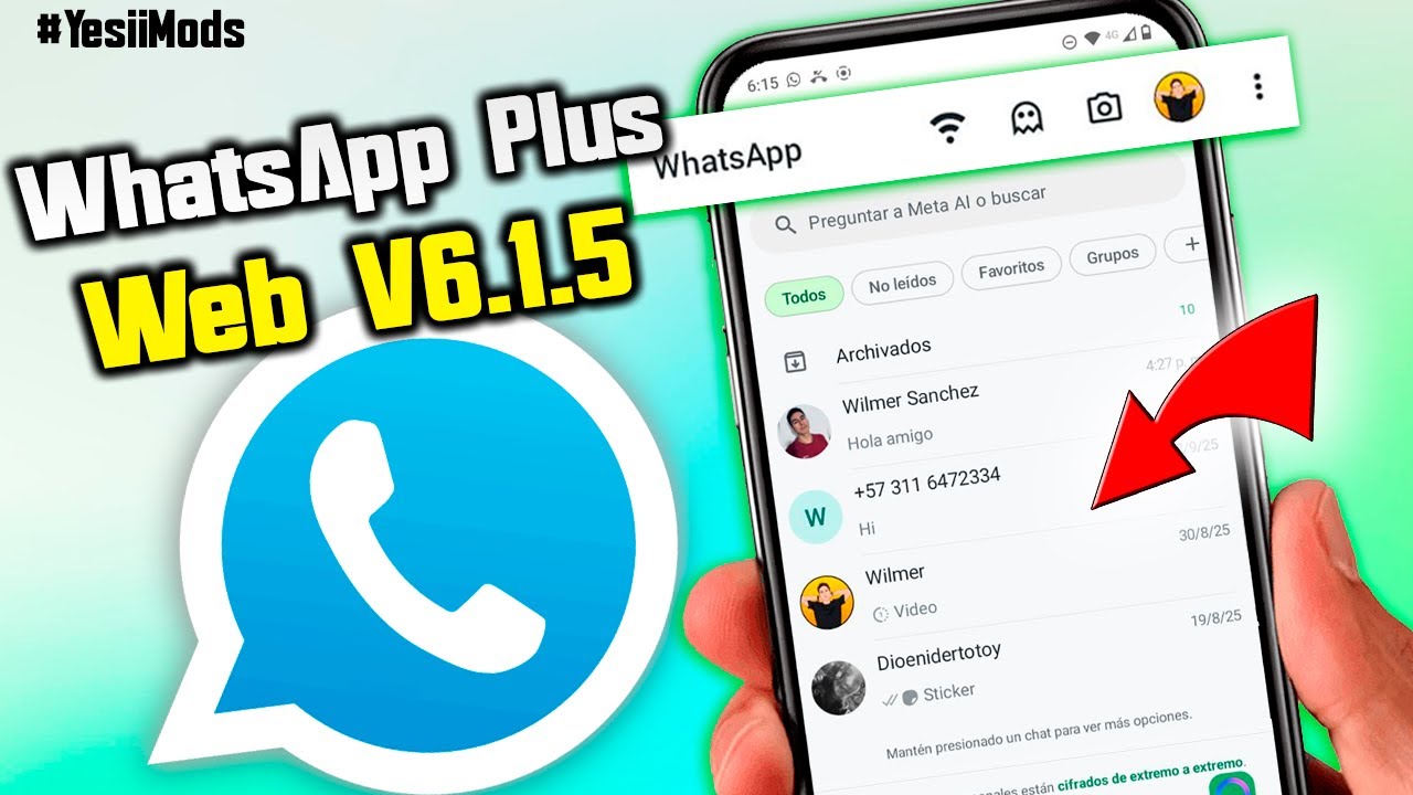 New WhatsApp Plus WEB V6.1.5 from YesiiMods | Improved Linking