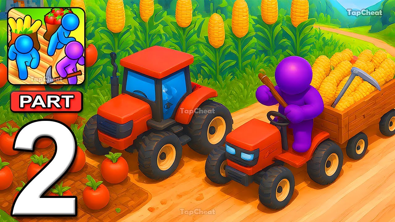 Farm Land - Gameplay Walkthrough Part 2 - First Farming Island Completed (Android, iOS)