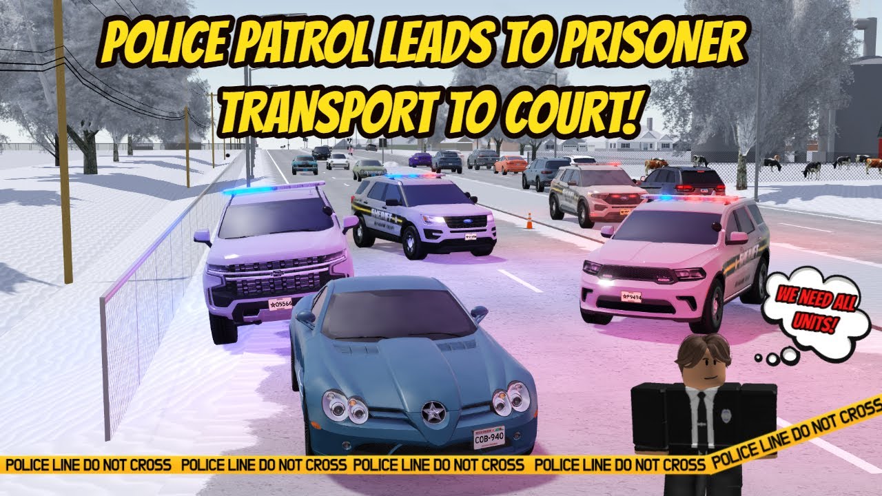Greenville, Wisc Roblox l Police Highway Patrol - Prisoner Transport Roleplay