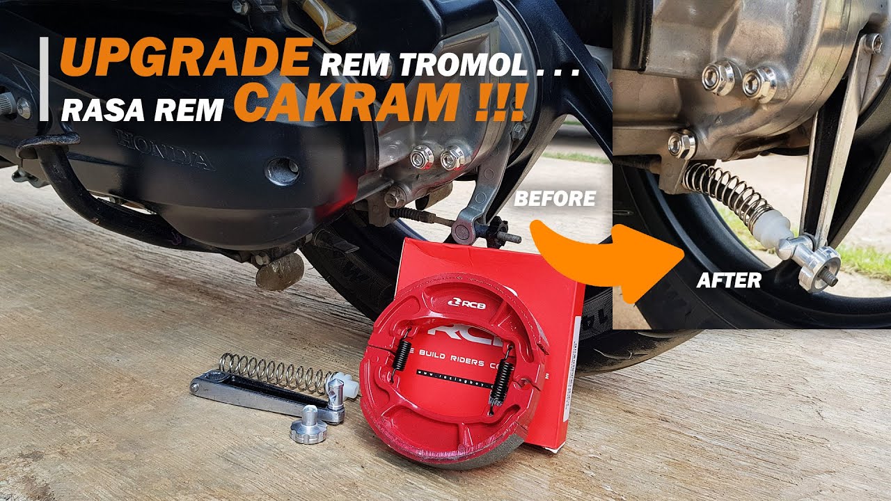 UPGRADE REM TROMOL RASA CAKRAM !!! | Ganti kampas rem belakang RCB Vario 125 150 Beat