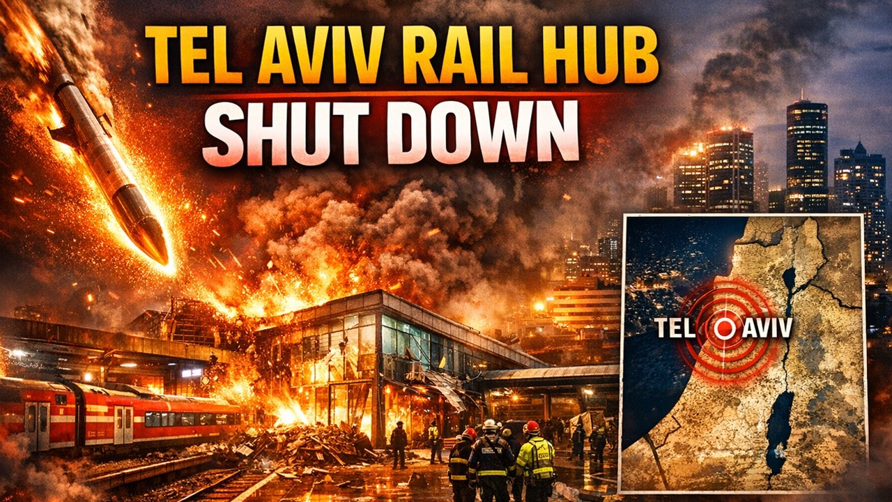 Iran ROCKS Tel Aviv Rail Hub &mdash; Savidor Station Shut Down Within Minutes