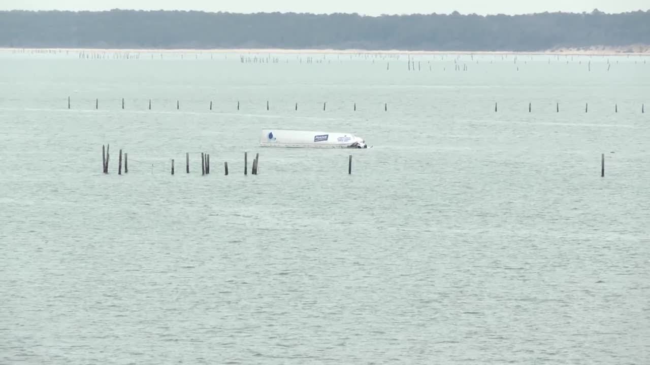 Perdue driver dead after Chesapeake Bay Bridge-Tunnel crash into water