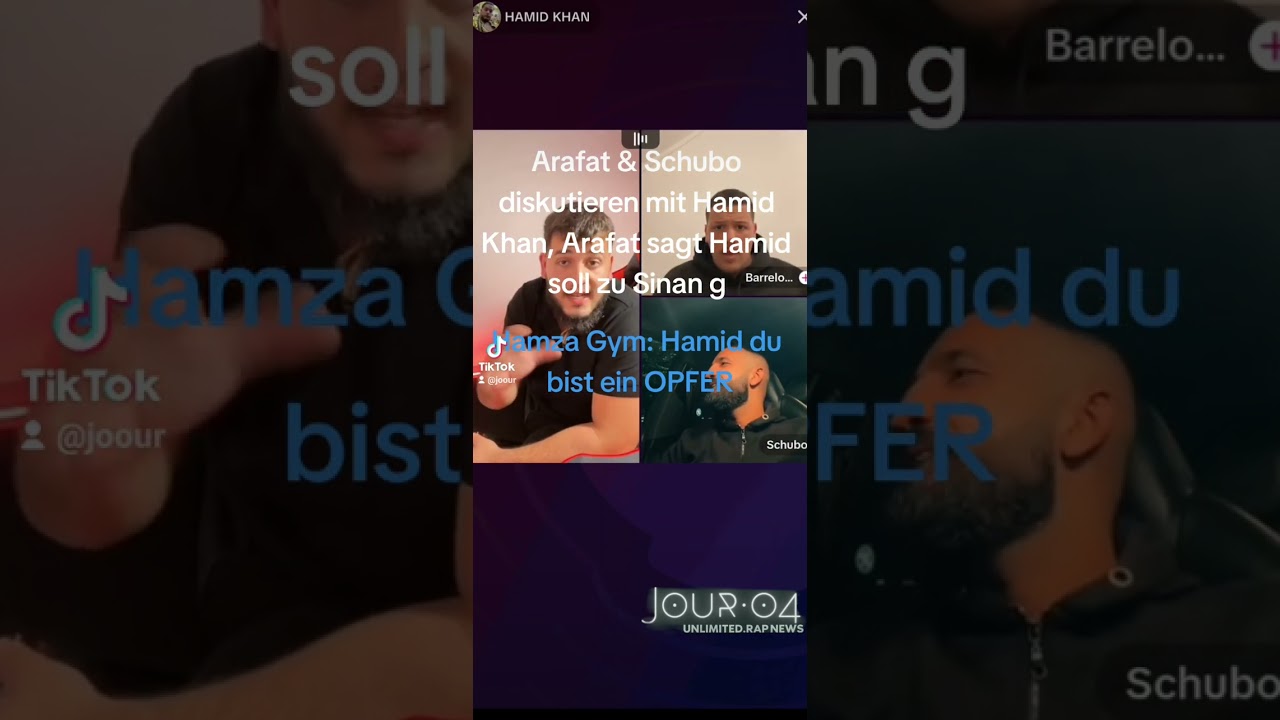 Arafat  &  Schubo  diskutieren mit Hamid Khan  - Hamza Gym: Hamid du bist ein OPFER