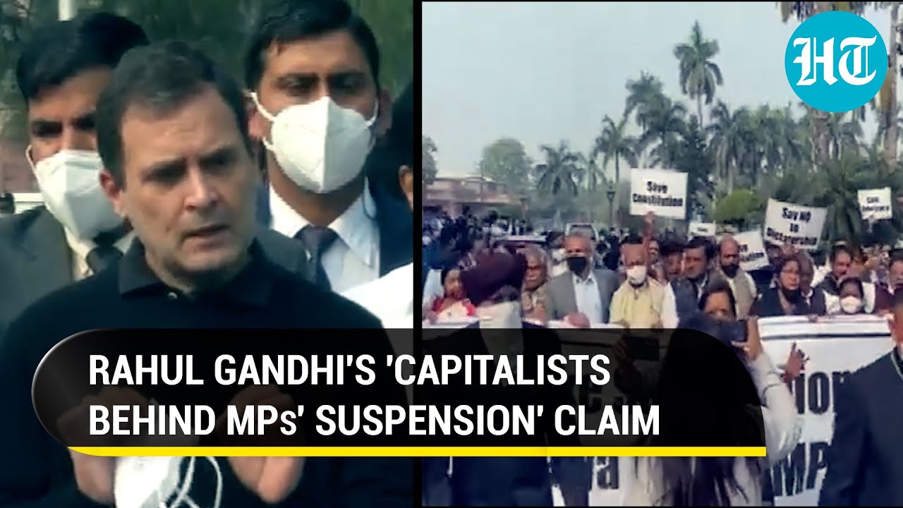 Rahul Gandhi claims 12 MPs' suspended at the behest of '2-3 capitalists' for pro-farmer stand