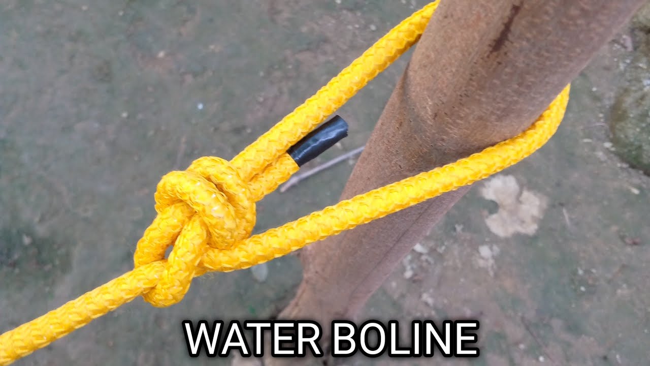 How to tie a water boline knot? #how .