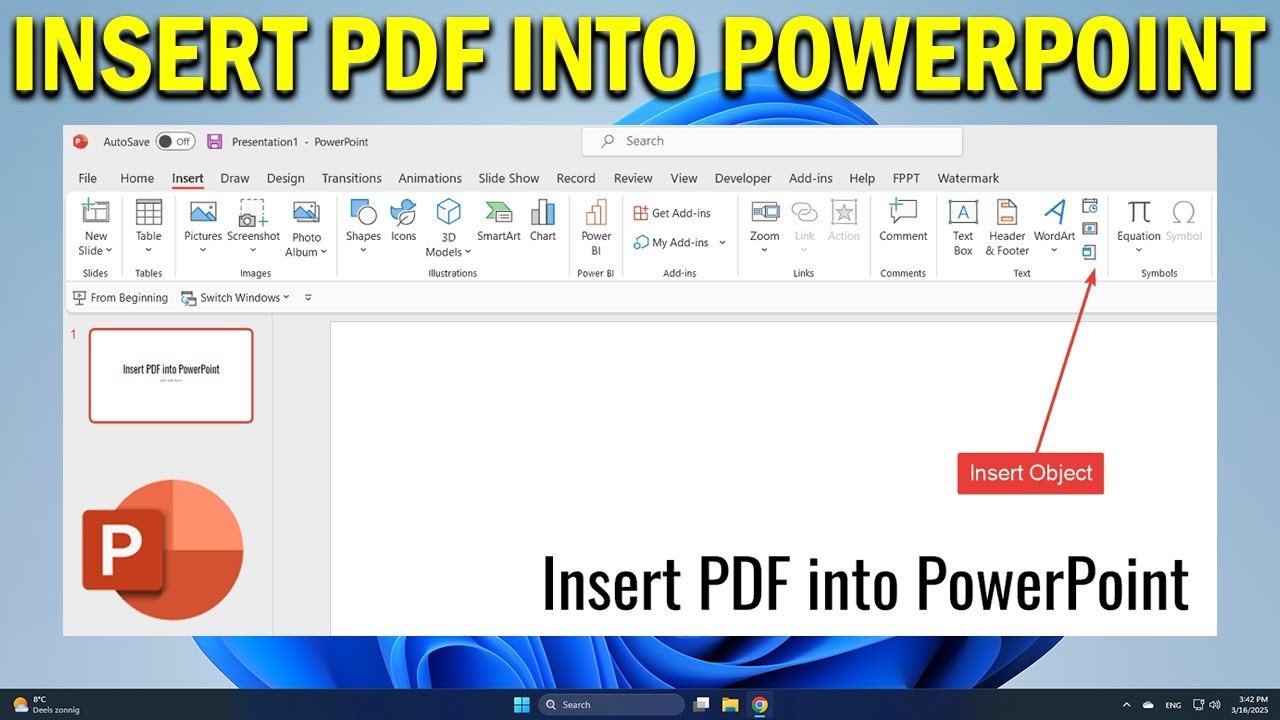 How To Insert PDF in PowerPoint - Quick Fix