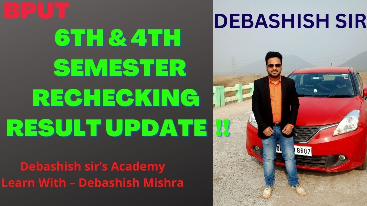 6th and 4th Sem Rechecking Result Update.