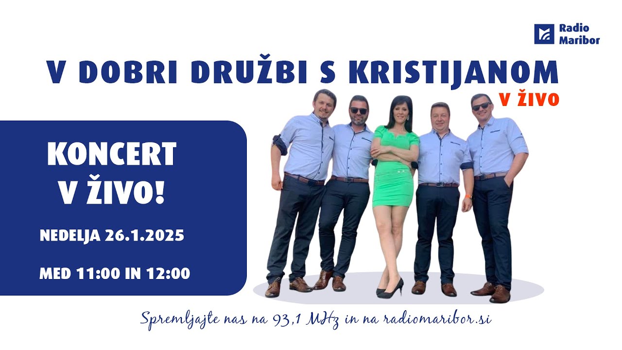 🎶 Koncert v živo z ansamblom Pika Si – V dobri družbi s Kristijanom🎶