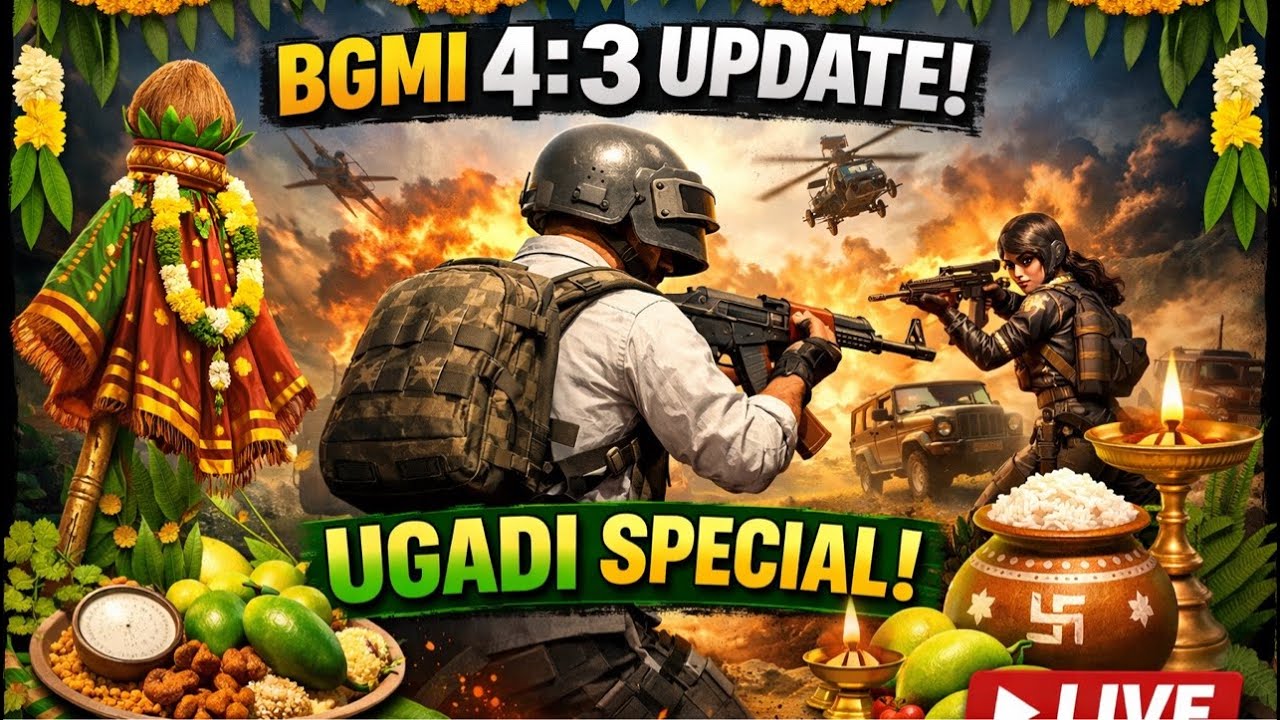 finally, Bgmi 4.3 update, but not Show play store App Store😭😭 happy Ugadi 🌿🌿🥭🥭🥭