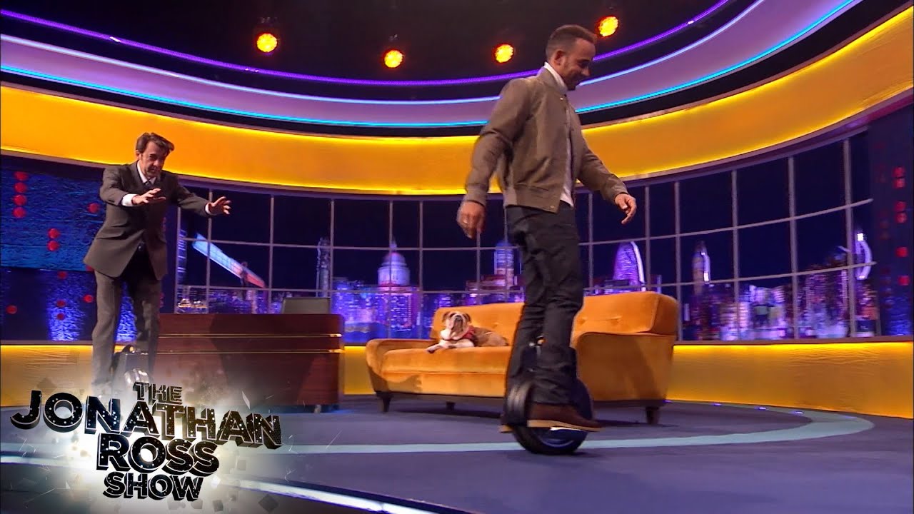 Lewis Hamilton And Jonathan Ross AirWheel Race | The Jonathan Ross Show
