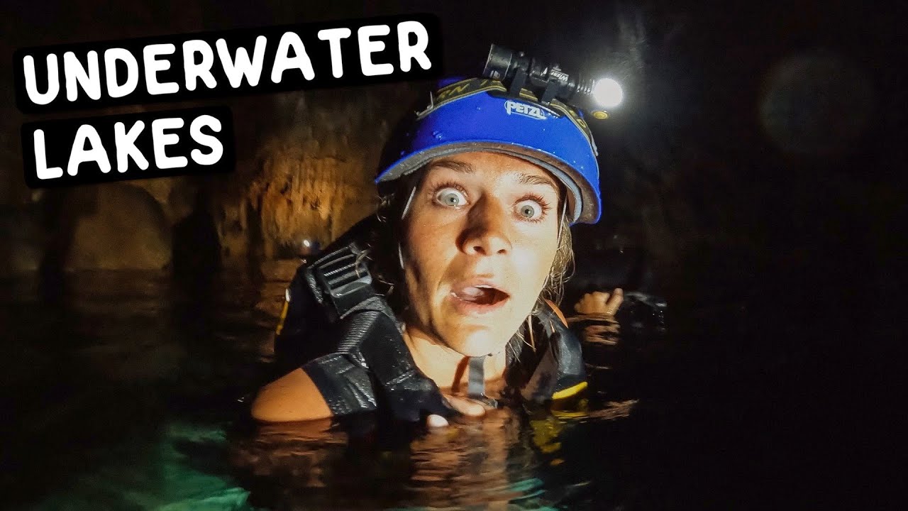 SWIMMING IN ICE COLD UNDERWATER LAKES BENEATH MALLORCA (unbelievable sea caving experience)