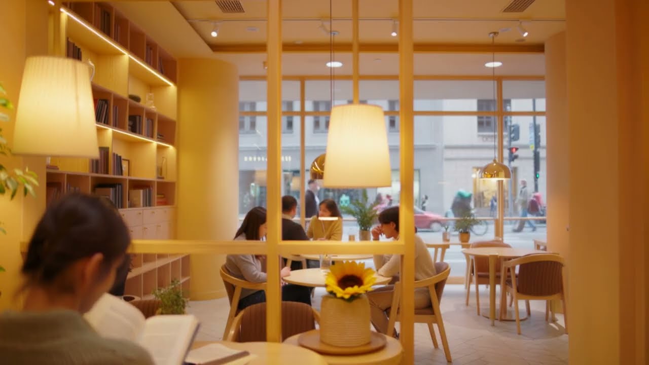 Warm & Thoughtful Cafe Background Music for Focus, Study & Reading ☕📖 | Cafe Note Ambience