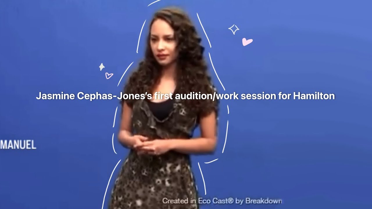 Jasmine Cephas-Jone’s first audition/work session for Hamilton! || shhvylerrss