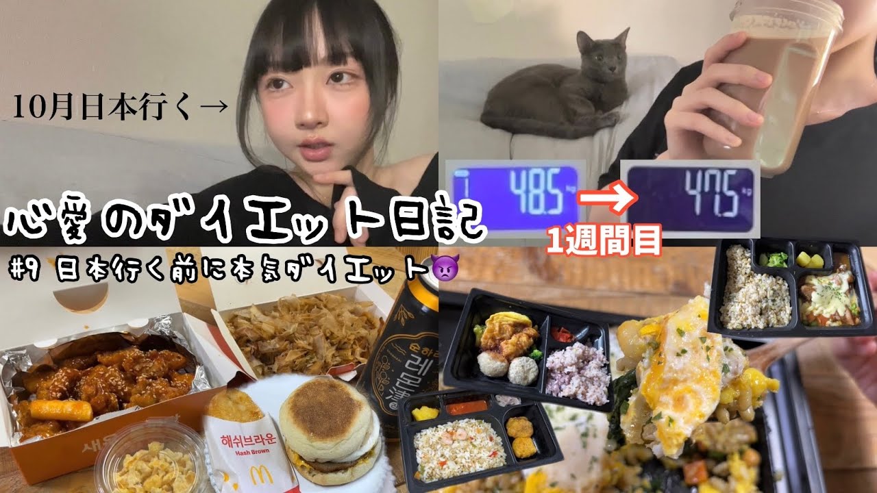 【#9心愛のダイエット日記】 やっと日本行くので本気で痩せますわ..。