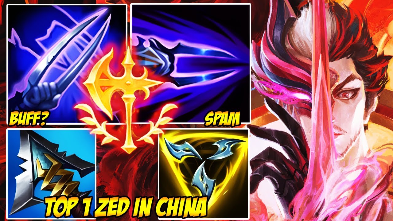 WILD RIFT CHINA TOP 1 ZED - MID LANE OR JUNGLE... ZED WON ANYWAY