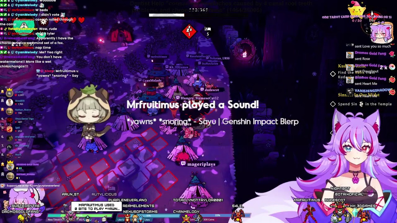 Cult of The lamb 🩷u can support with donation or throne (multistream on Tiktok,Twitch, kick)