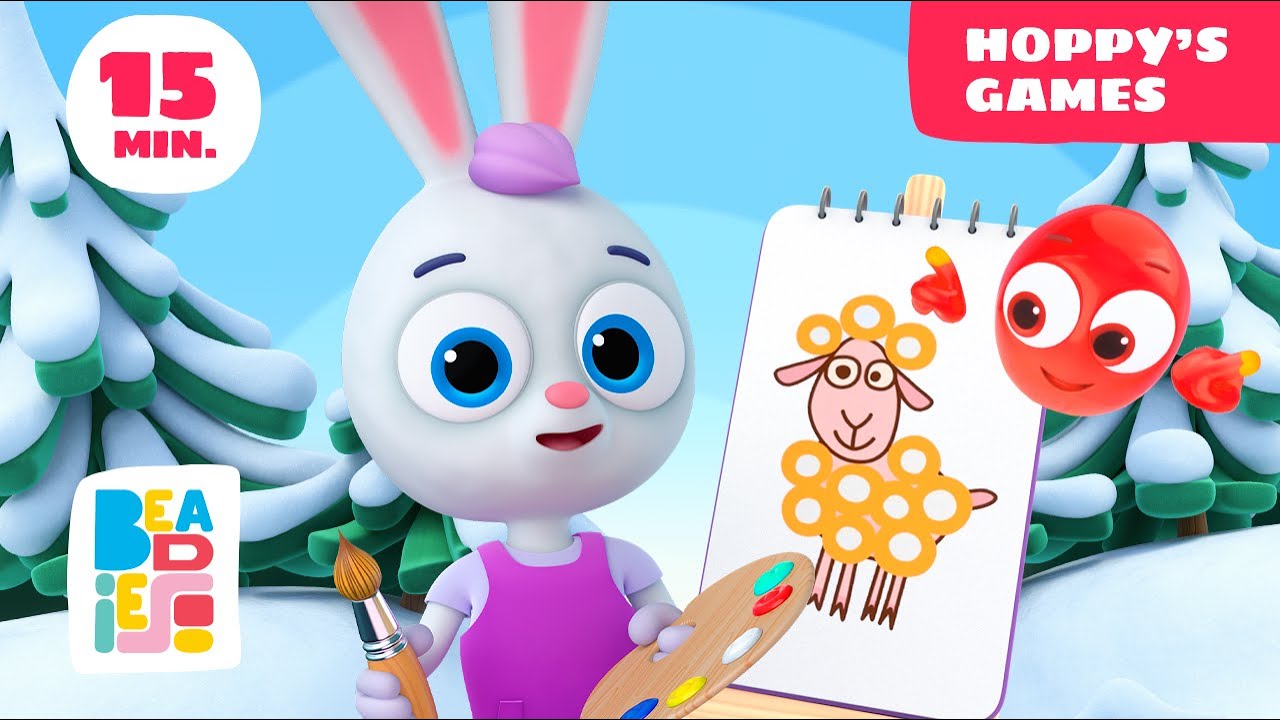 Beadies  &mdash; Hoppy's Games &mdash; Episodes with Lullabies for Babies  &mdash; Nursery Rhymes & Kids Songa
