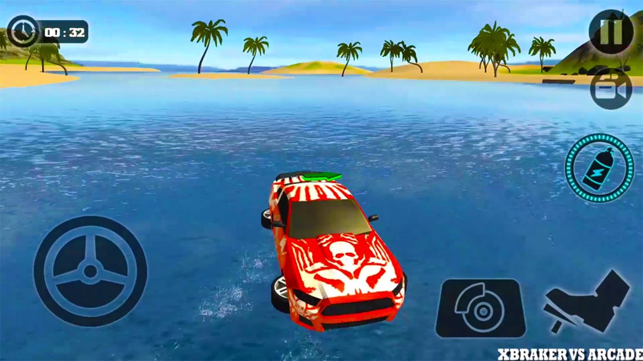 Floating Water Surfer Car Driving - Beach Racing Android Gameplay 2017