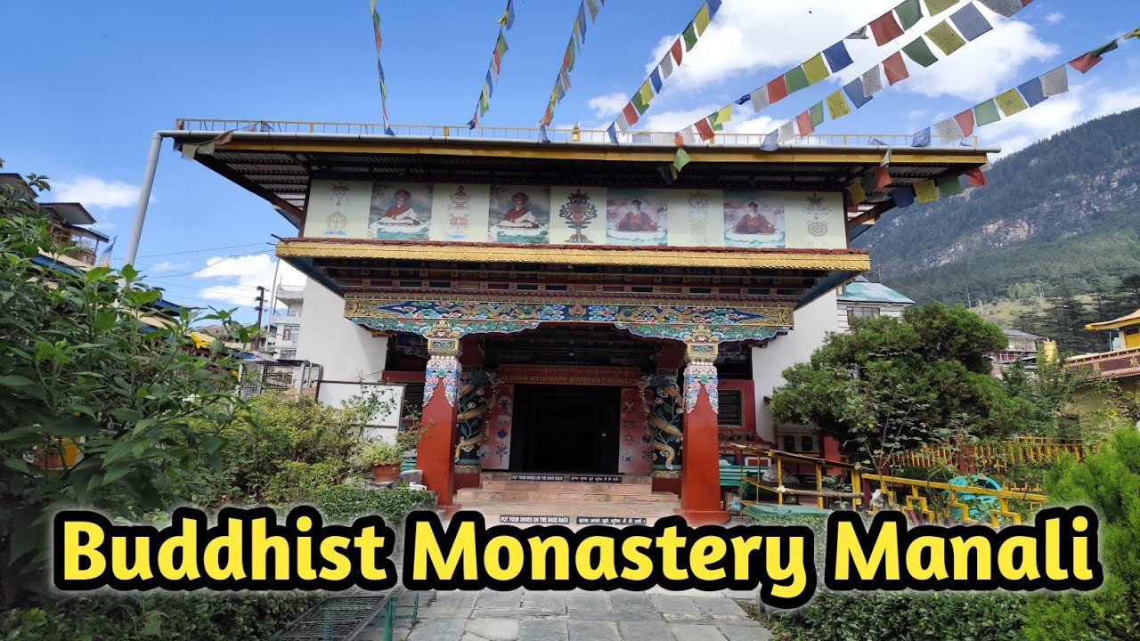 Manali Buddhist Monastery Walk | Inside the Monastery near Mall Road Manali | Himachal Travel Vlog