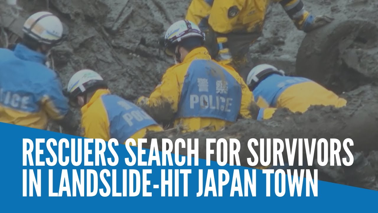 Rescuers search for survivors in landslide-hit Japan town