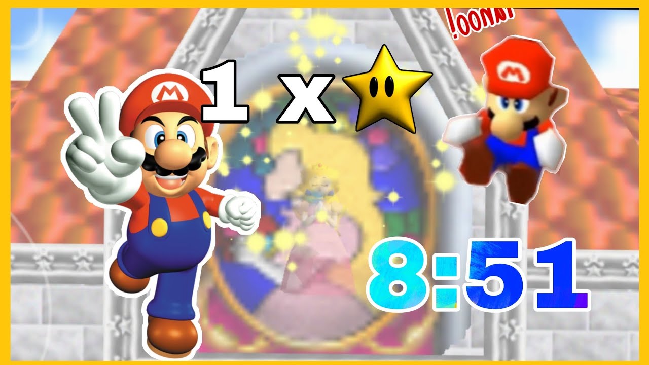 Super Mario 64 Android 1 Star speedrun (8:51) [Former World Record]