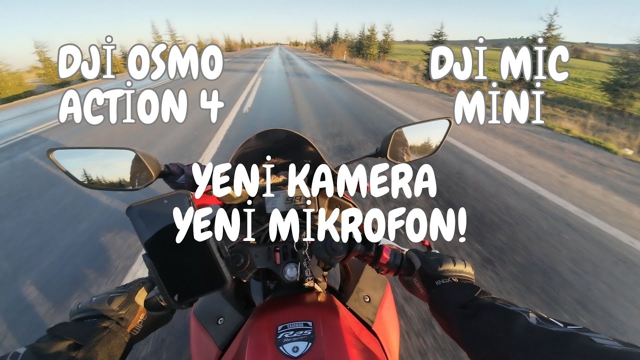 Bol rüzgarlı test! Yeni Kameram! Dji osmo action 4 ve Dji mic mini! | R25 motovlog