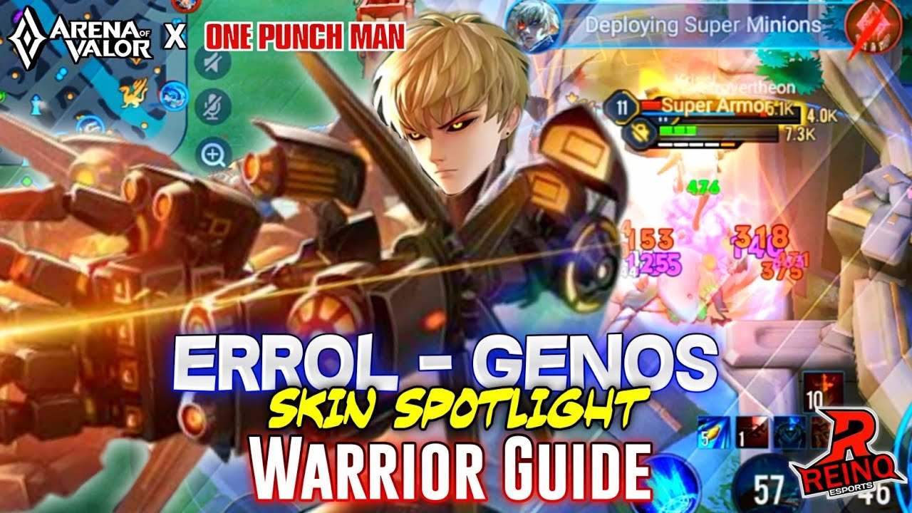 AoV : Errol - Genos Tutorial & Gameplay Highlight Montage | Best Late Game Warrior Guide | AoV x OPM