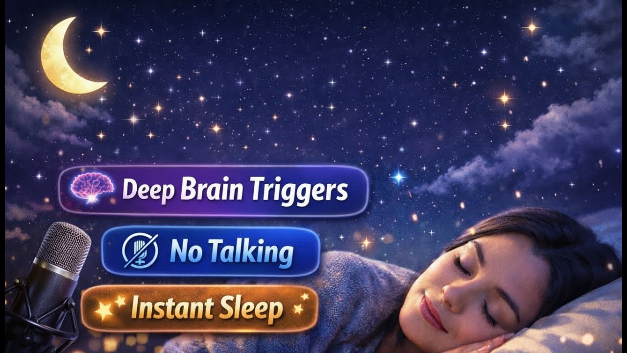 ASMR Sleep Guaranteed 🌙 Deep Brain Triggers for Instant Sleep (No Talking)