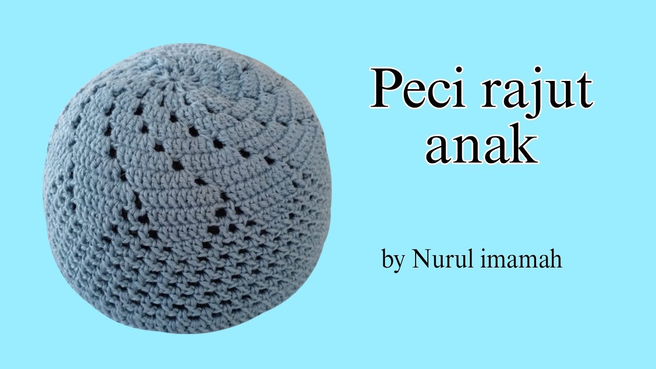 Cara merajut peci anak // Sangat mudah untuk pemula
