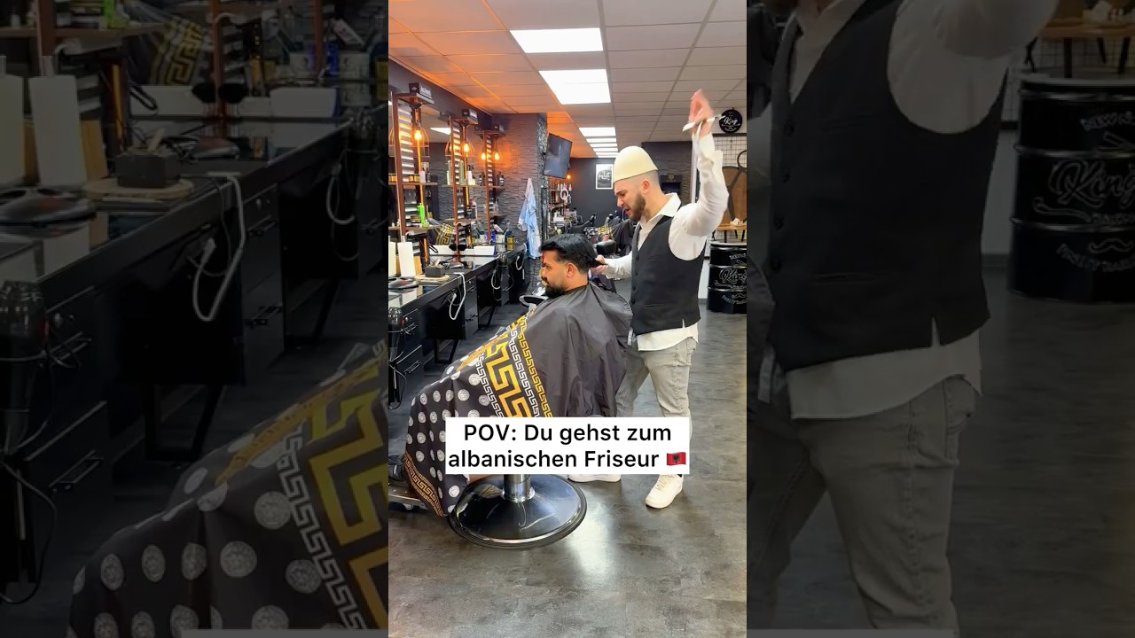 Albanischer Friseur 😂🇦🇱