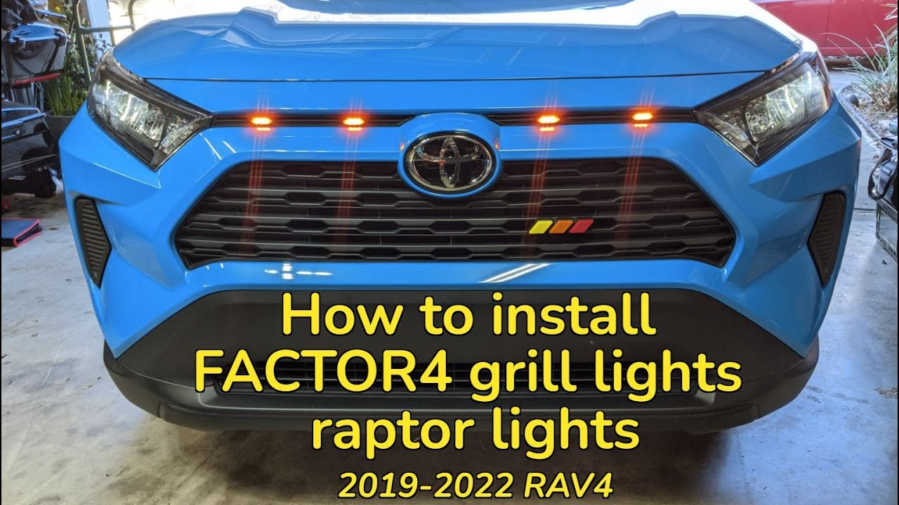 Raptor Lights | Установка фар FACTOR4 GILLE LIGHTS | Американская компания США | Toyota RAV4 2019...