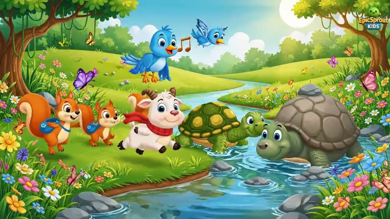 English | Goat on a Mountain Mission! | Goat on a Mountain Mission | kids song