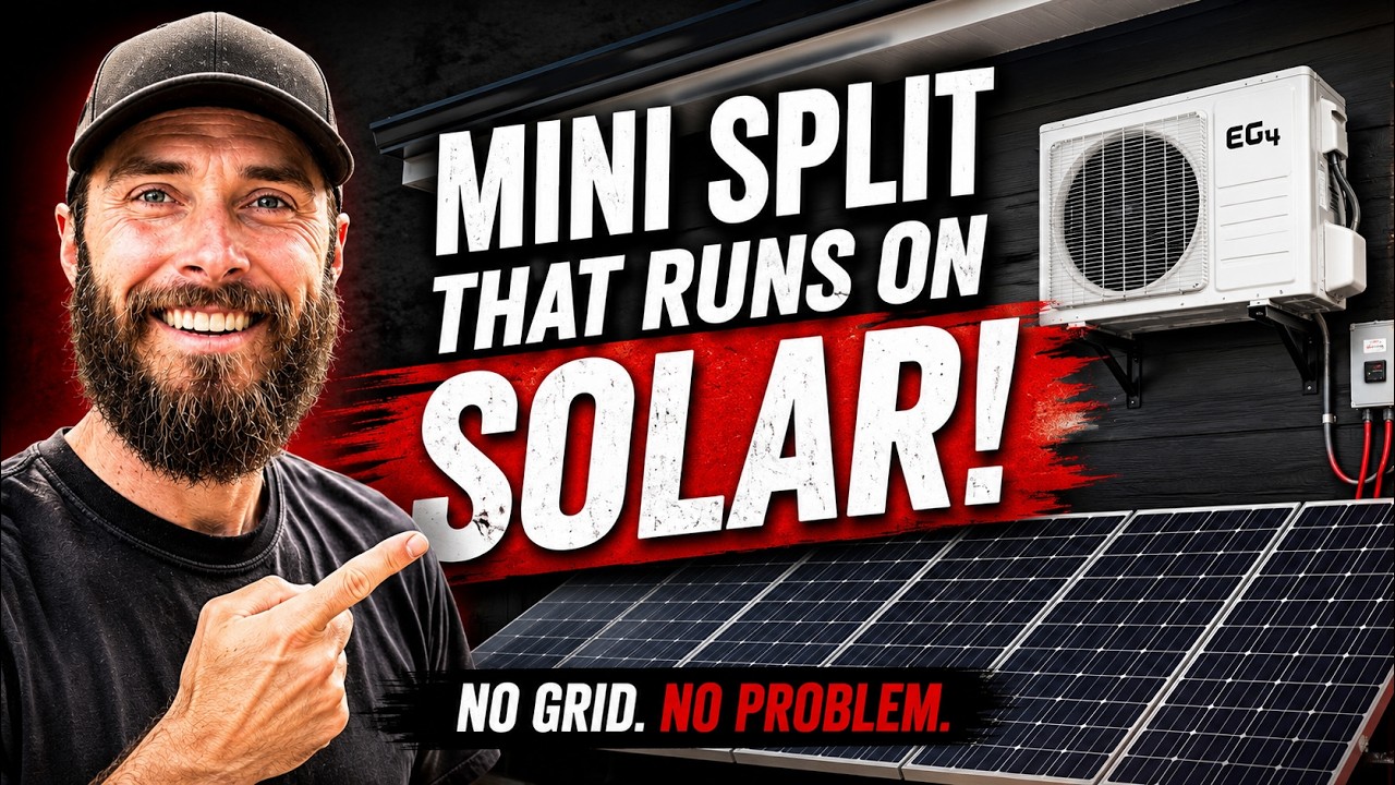 This Mini Split Runs Directly Off Solar Panels!