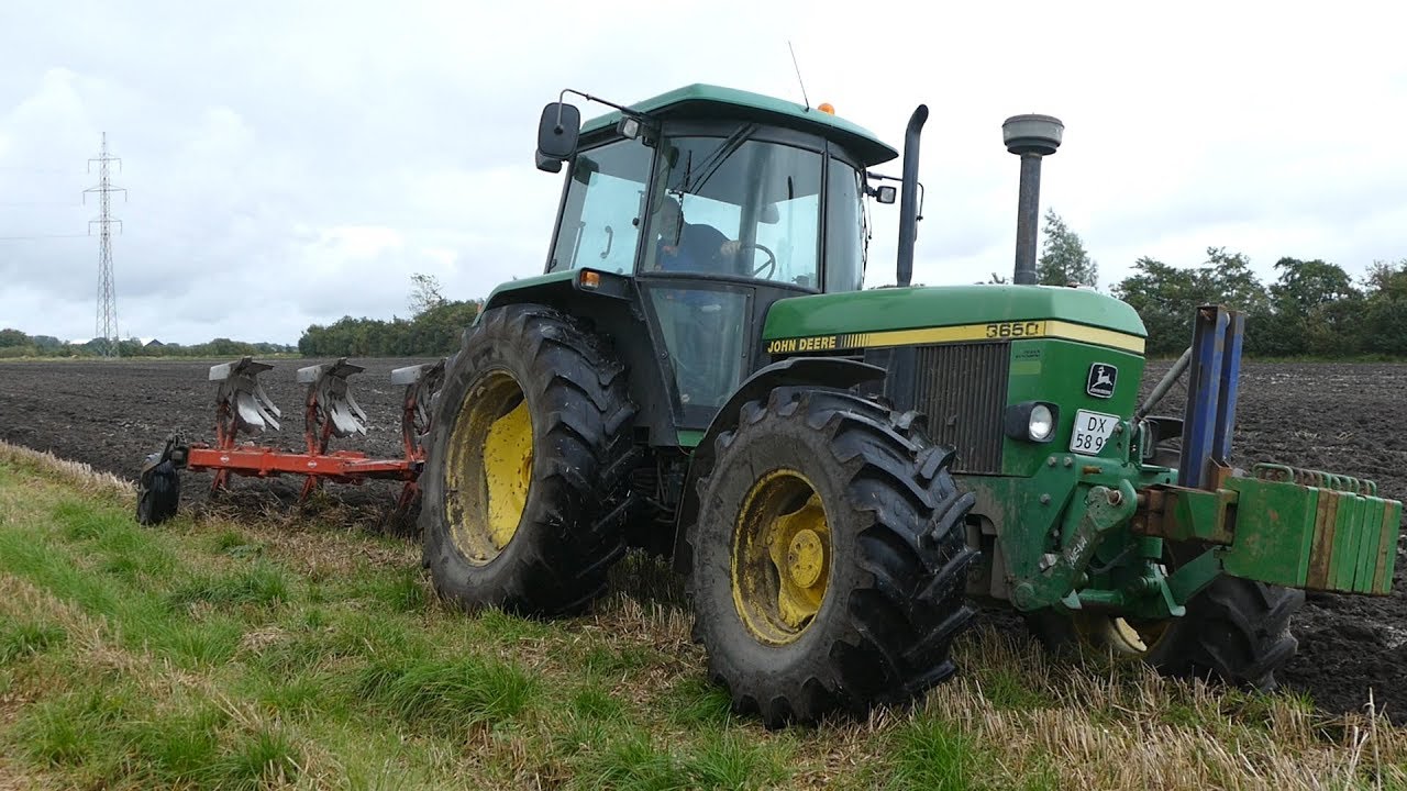 John Deere 3650 Ploughing w/ 4-Furrow Kuhn Vari-Master | Pure Old Power | DK Agriculture