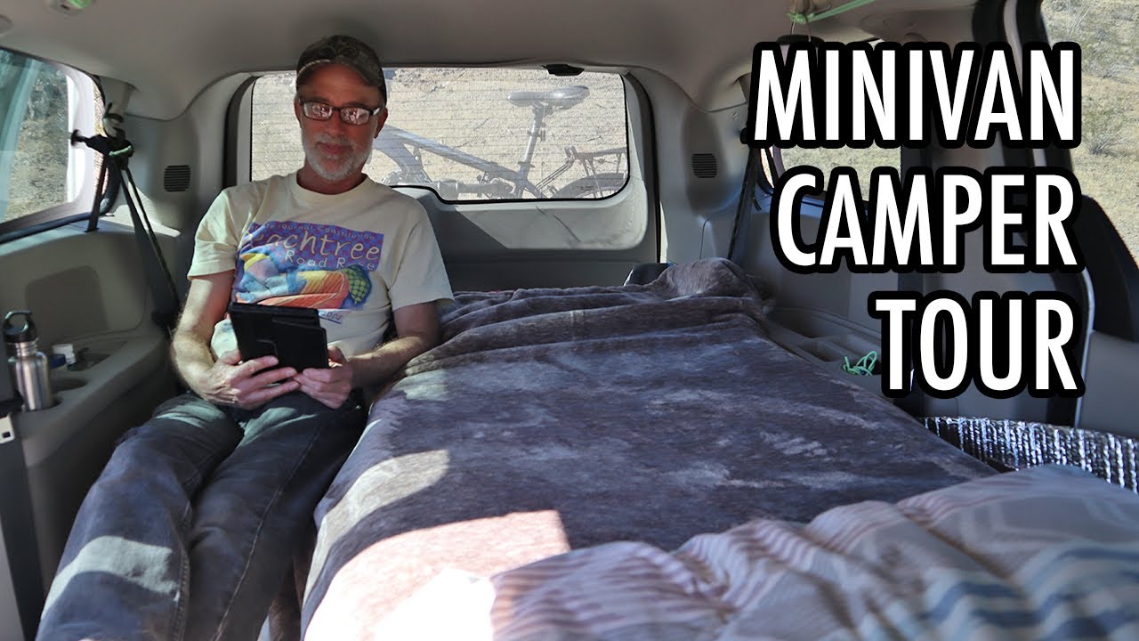 Minivan Camper Build Tour with an Innovative Bed Solution! (Dodge Grand Caravan)