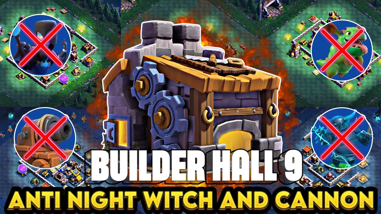 ANTI 6 STAR BEST BUILDER HALL 9 BASE WITH LINK + REPLAY || BH9 BEST BASE || BH9 BASE ANTI WITCH